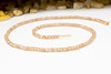 Zircon CZ AA Grade Polished Light Peach 2x3mm Faceted Rondelle