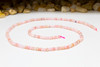 Pink Opal Polished 2x3mm Faceted Rondelle