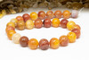Orange Cracked Agate Polished 14mm Round