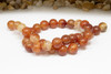 Orange Cracked Agate Polished 12mm Round