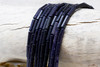 Blue Goldstone Polished 4x13mm Tube