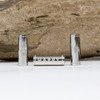 Silver Plated 15x5mm Happy Tube