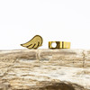 Gold Plated Stainless Steel 9x5mm Wing Bead