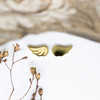 Gold Plated Stainless Steel 9x5mm Wing Bead
