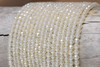 Zircon CZ AA Grade Polished Cream 4mm Faceted Round