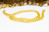 Glass Crystal Polished 5x6mm Faceted Rondelle - Light Topaz