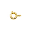 18K Gold Plated 6mm Spring Ring Clasp