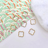 Four Leaf Clover / Quatrefoil Bubble 10mm - 14K Gold Filled