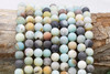 Amazonite Multi Color Matte 8mm Round