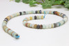 Amazonite Multi Color Matte 4x6mm Rondelle
