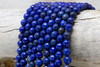 Dyed Lapis Polished 8mm Faceted Round