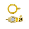 Fold Over Magnetic Clasp - Gold Plated