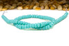 Jade Polished 4x6mm Dyed Turquoise Faceted Rondelle
