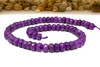 Jade Polished 5x8mm Dyed Mauve Faceted Rondelle