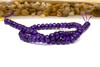 Jade Polished 5x8mm Dyed Violet Faceted Rondelle