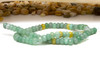 Jade Polished 5x8mm Dyed Lemon Mint Faceted Rondelle