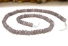 Jade Polished 4x6mm Dyed Grey Faceted Rondelle