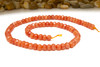Jade Polished 4x6mm Dyed Dark Coral Faceted Rondelle