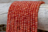 Jade Polished 4x6mm Dyed Dark Coral Faceted Rondelle