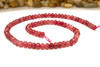 Jade Polished 4x6mm Dyed Cherry Faceted Rondelle