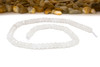 Jade Polished 4x6mm White Faceted Rondelle