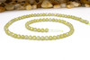 Zircon CZ AA Grade Polished Light Olive 4mm Faceted Round