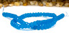 Jade Polished 5x8mm Dyed Ocean Blue Faceted Rondelle