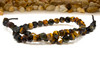 Tiger Eye Polished 8mm Mixed Faceted Round - 2.5mm Large Hole