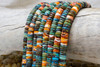 Turquoise & Spiny Oyster 8mm Heishi