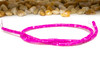 Natural Mother of Pearl Polished Dyed Fuschia Pink 2x4mm Wheel