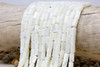 Mother of Pearl White Sea Shell 6x10mm Tube
