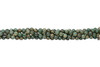 Tibetan Style - Green / Brown - Agate Polished 8mm Round