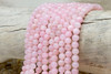 Natural Jade Polished Dyed Candy Pink 6mm Round