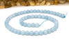 Natural Jade Polished Dyed Sky Blue 6mm Round