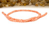 Natural Jade Polished Dyed Salmon 4mm Round