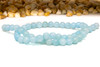 Natural Jade Polished Dyed Light Aqua 8mm Round