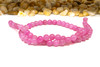 Natural Jade Polished Dyed Rose 6mm Round
