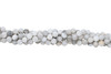 White Crazy Lace Agate Polished 10mm Faceted Round