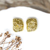 Gold Plated 12x10mm Nugget Bead