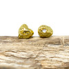 Gold Plated 8mm Textured Heart Bead