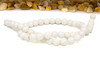 Natural Jade Polished Dyed Ivory 8mm Round
