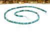 Natural Hubei Turquoise Polished 3x4mm Faceted Rondelle