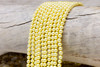 South Sea Shell Pearl Golden 4mm Round