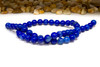 Fire Agate Polished Royal Blue 8mm Round