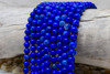 Fire Agate Polished Royal Blue 8mm Round