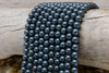 South Sea Shell Pearl Slate Blue 8mm Round