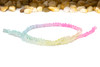 Crystal Glass Polished Multi Colored 4mm Triangular Pyramid