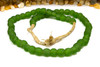 Recycled Bottle Glass 10mm Round - Apple Green