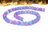 Selenite 8mm Pink Blue Round