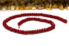 Jade Polished 4x6mm Dyed Cherry Red Faceted Rondelle